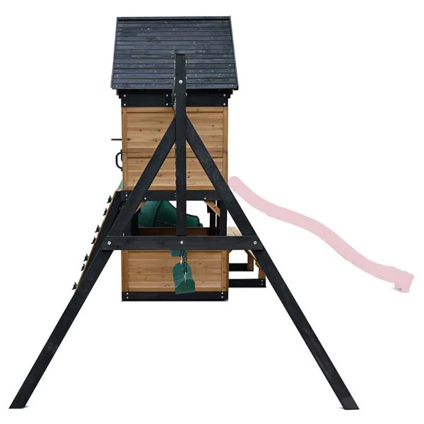Lifespan Kids Claremont Swing Set & Play Centre with 2.2m Slide Pastel Pink - Image 3