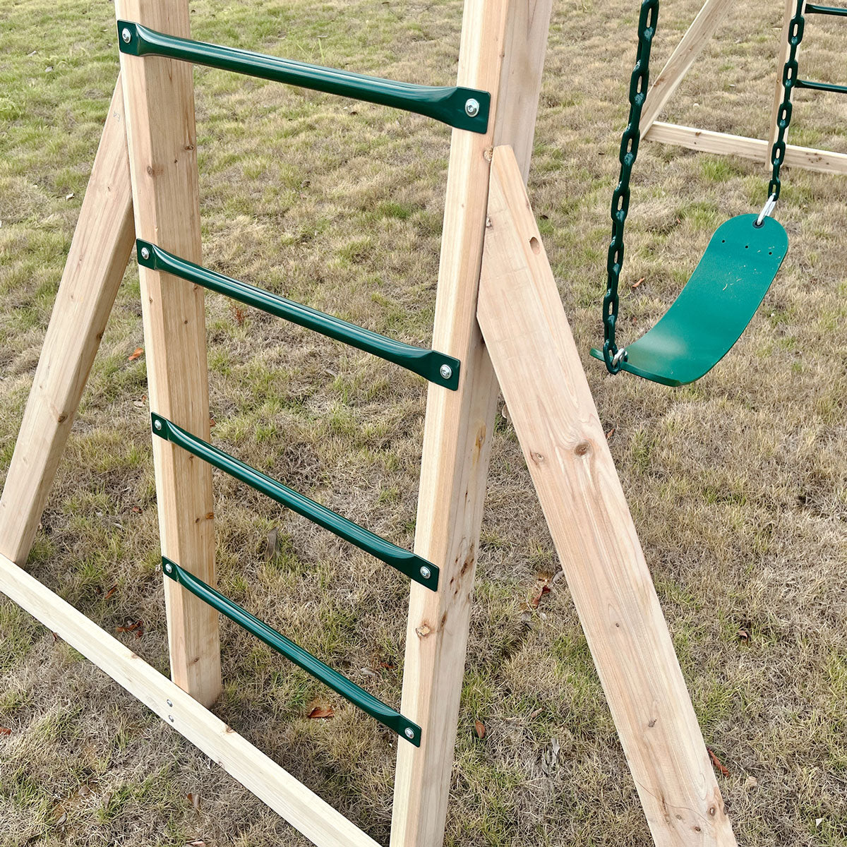 Lifespan Kids Daintree 2-in-1 Monkey Bars & Swing Set - Image 9