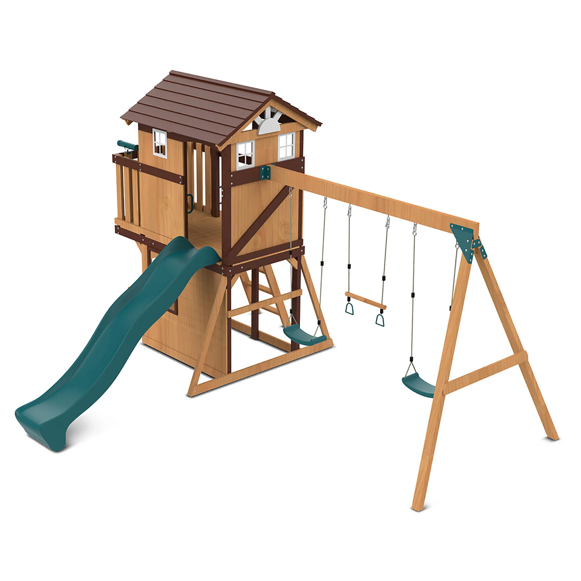 Lifespan Kids Darlington Play Centre Set with 2.2m Green Slide - Image 20