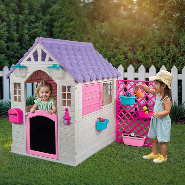 Lifespan Kids Garden Playhouse with Fence - Image 8