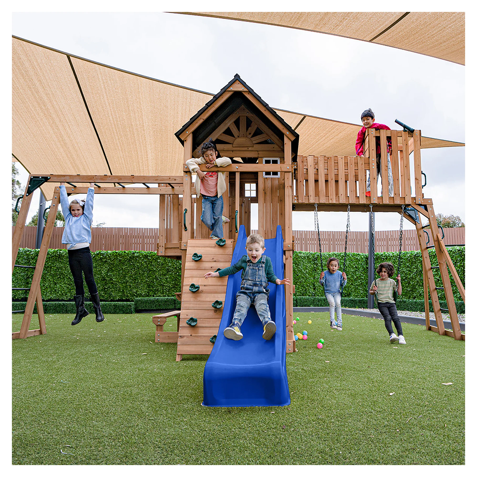 Lifespan Kids Kensington Play Centre Set with 2.2m Blue Slide - Image 15