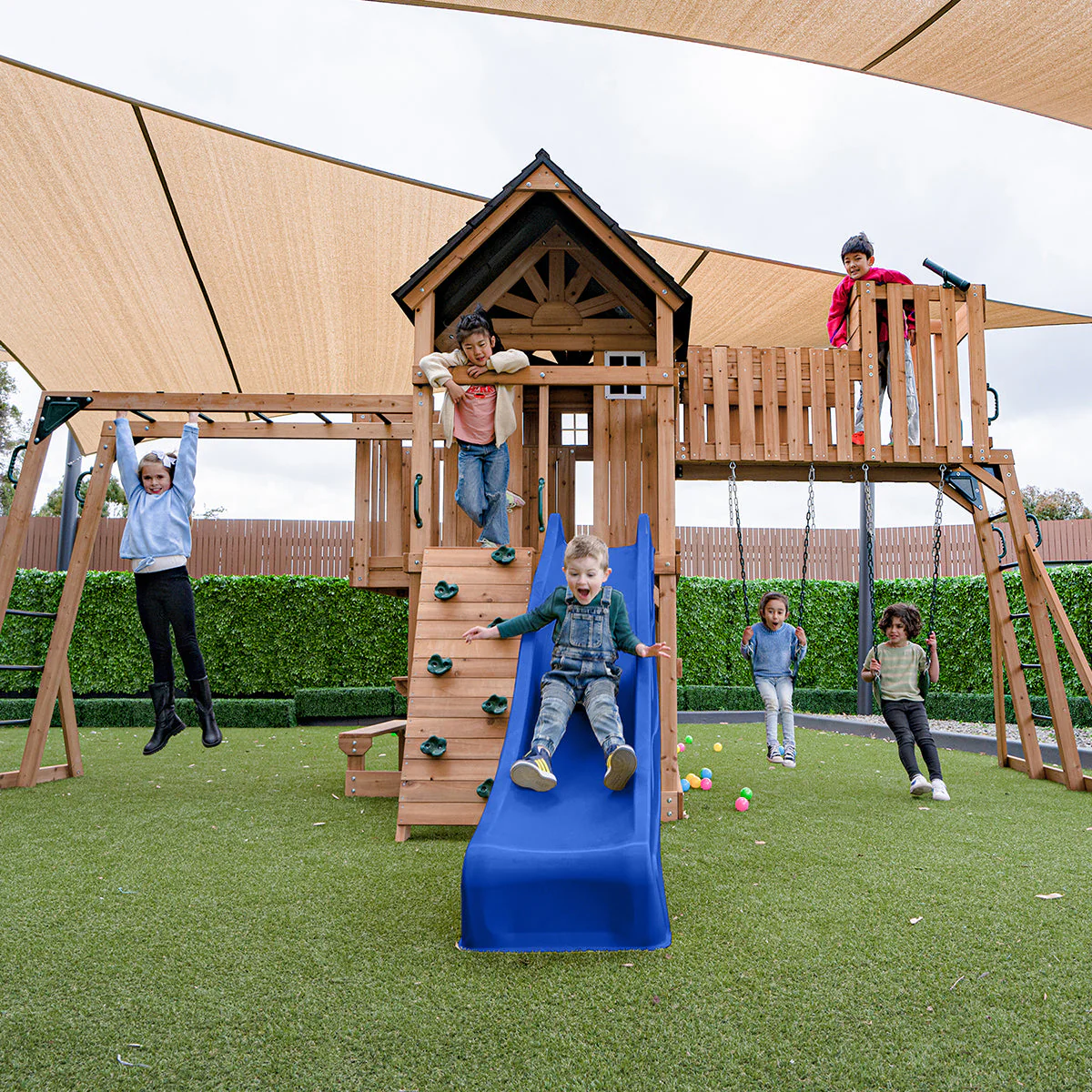 Lifespan Kids Kensington Play Centre Set with 2.2m Blue Slide - Image 2