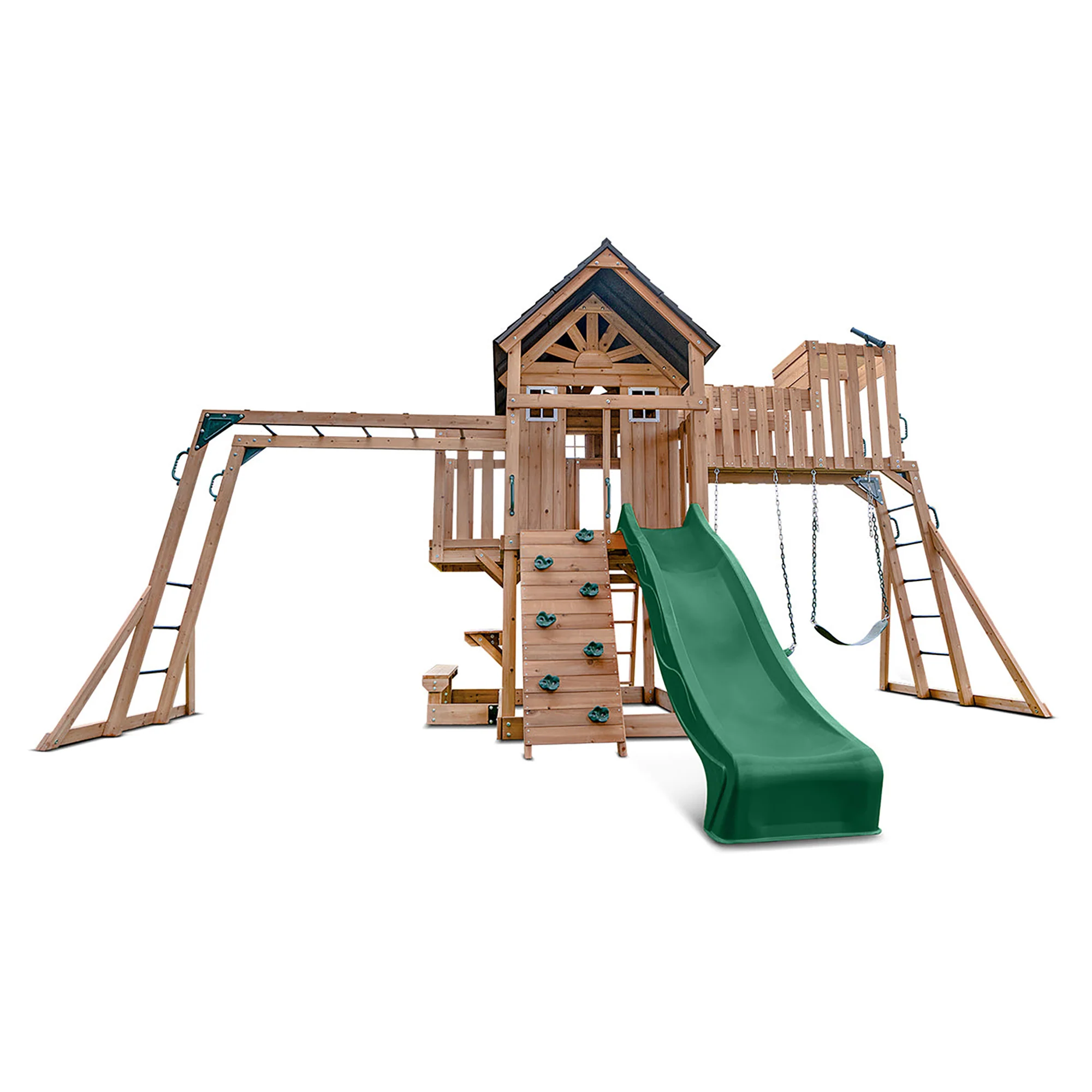Lifespan Kids Kensington Play Centre Set with 2.2m Green Slide - Image 14
