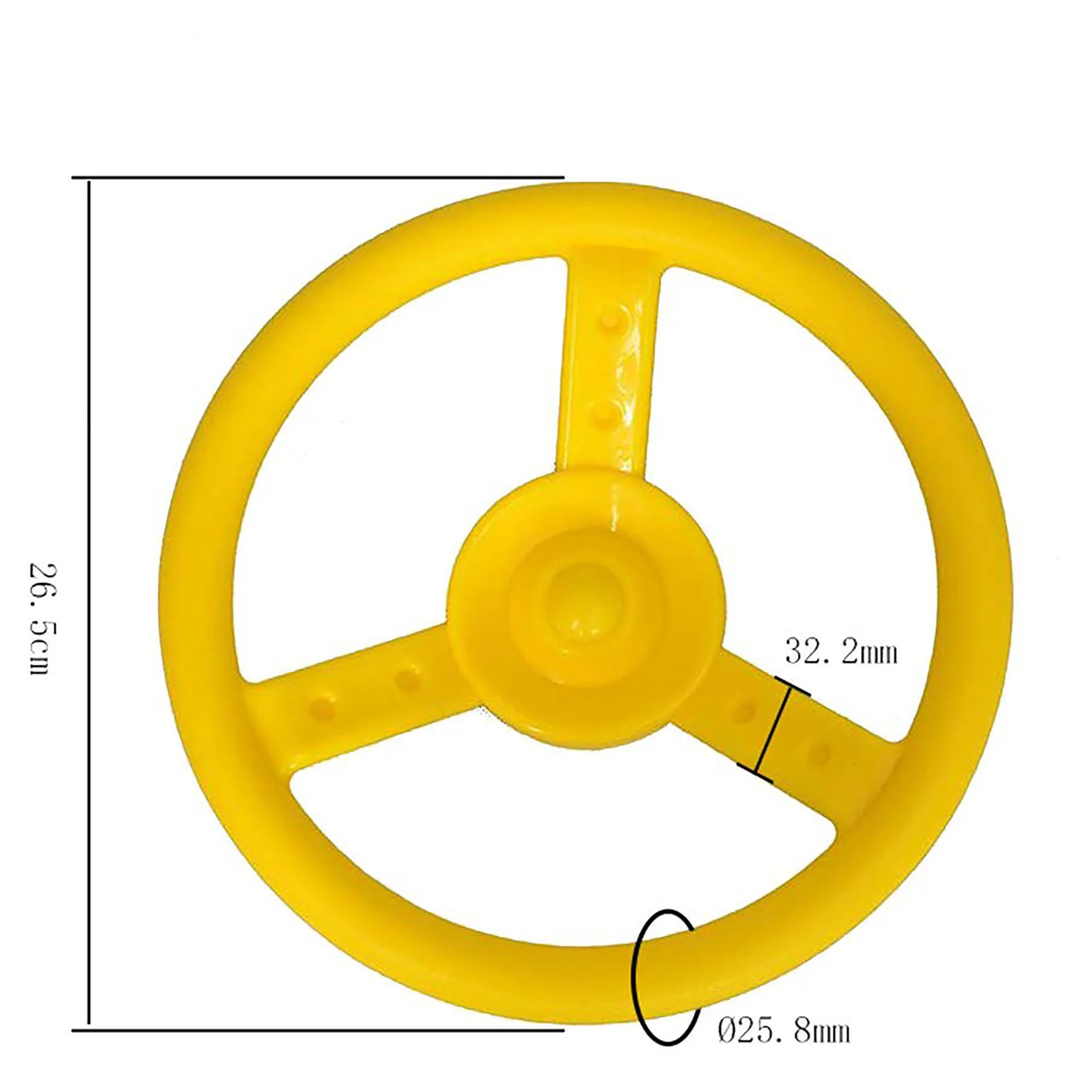 Lifespan Kids Steering Wheel Yellow Play Centre Accessory - Image 2