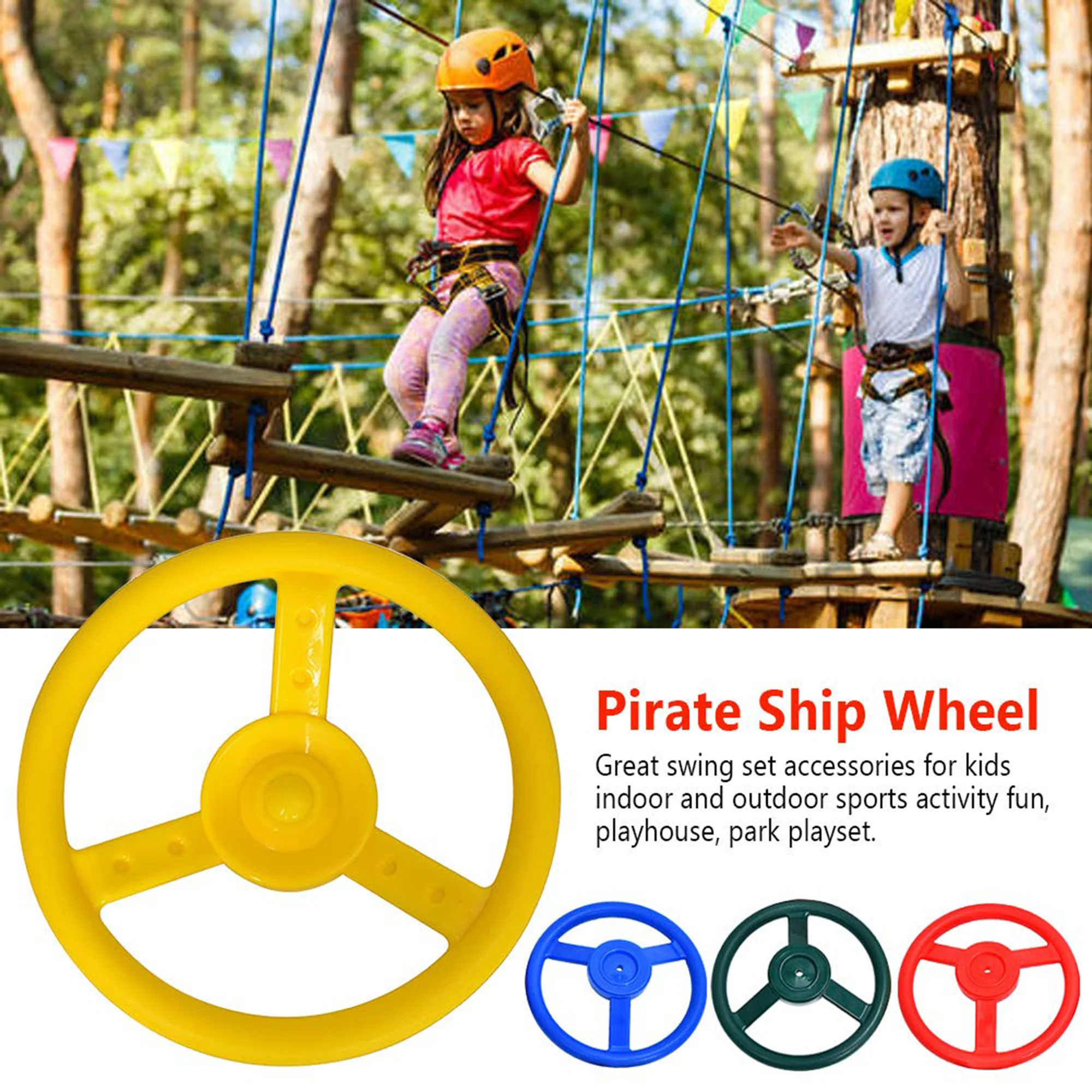 Lifespan Kids Steering Wheel Yellow Play Centre Accessory - Image 3