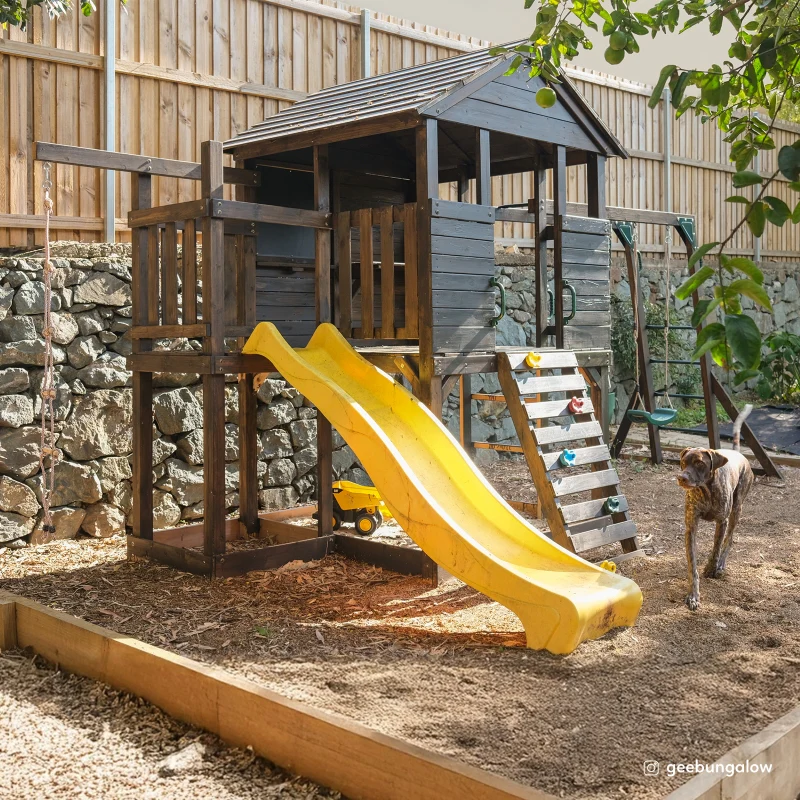 Lifespan Kids Kingston Cubby House with 2.2m Yellow Slide - Image 12