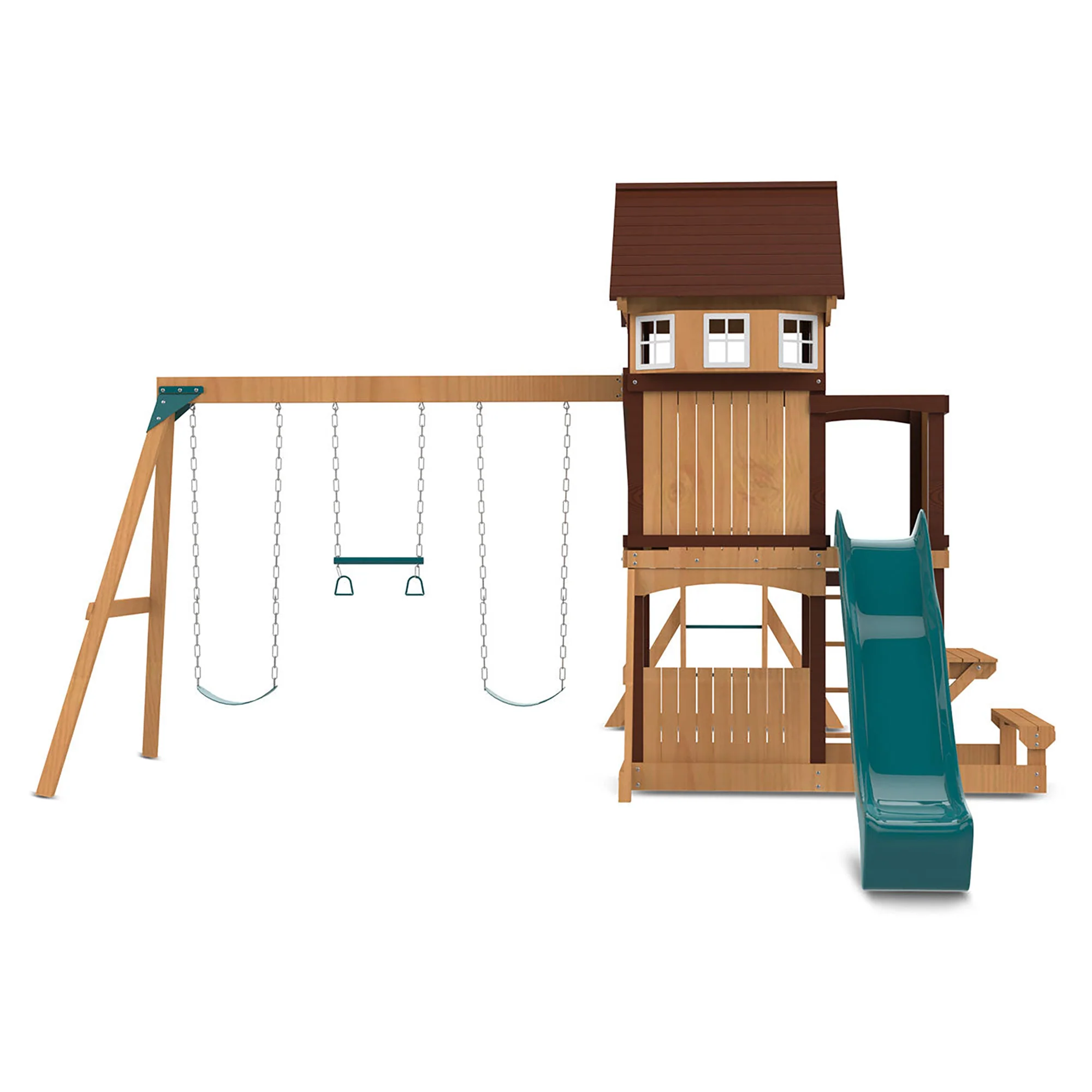 Lifespan Kids Meer Brook Play Centre Set with 2.2m Green Slide - Image 10
