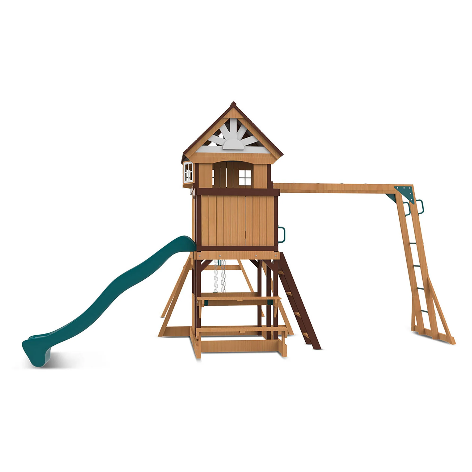 Lifespan Kids Meer Brook Play Centre Set with 2.2m Green Slide - Image 12