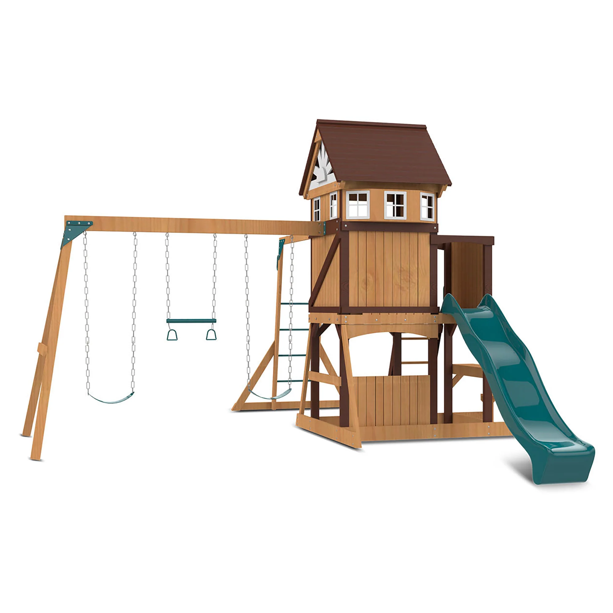 Lifespan Kids Meer Brook Play Centre Set with 2.2m Green Slide - Image 8