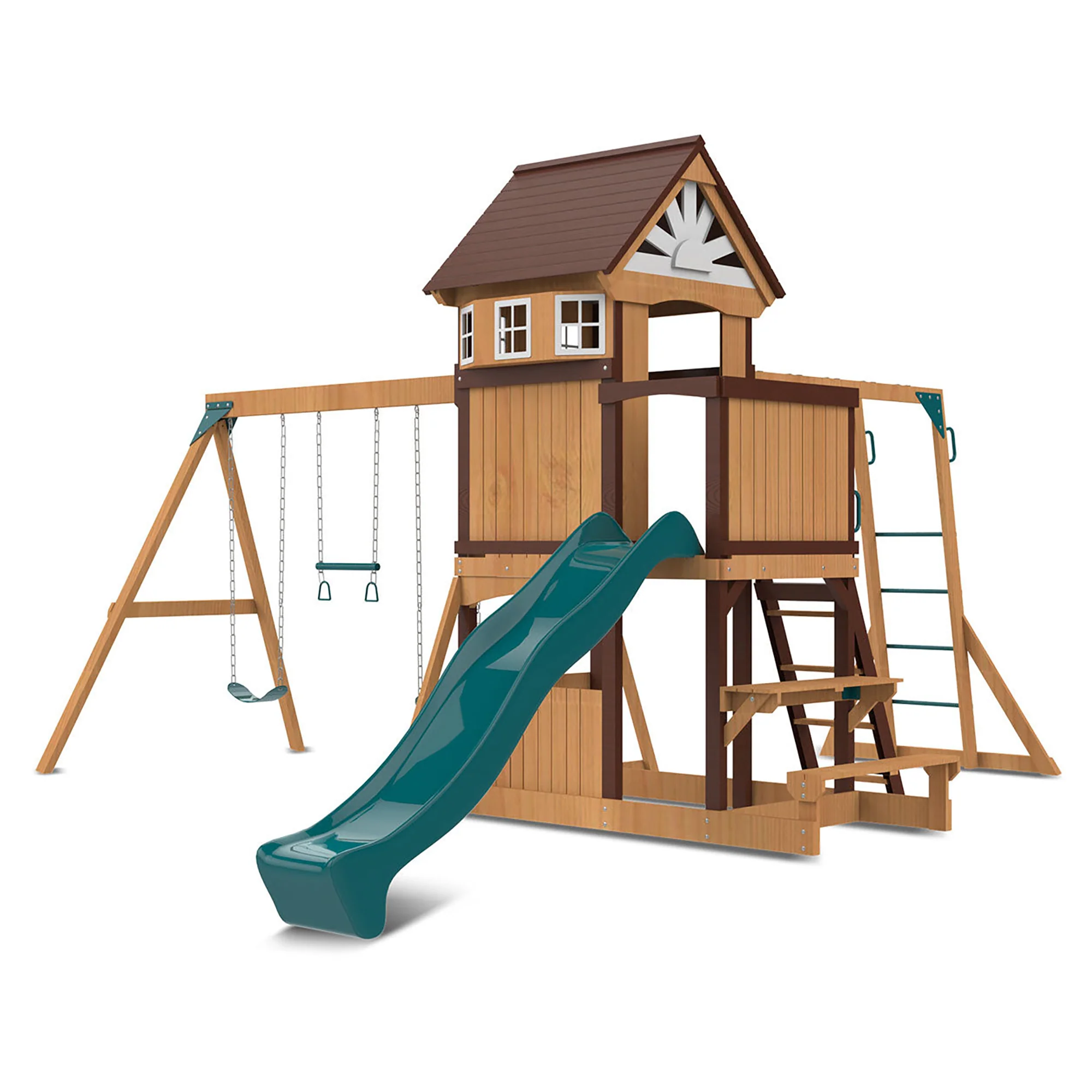 Lifespan Kids Meer Brook Play Centre Set with 2.2m Green Slide - Image 9