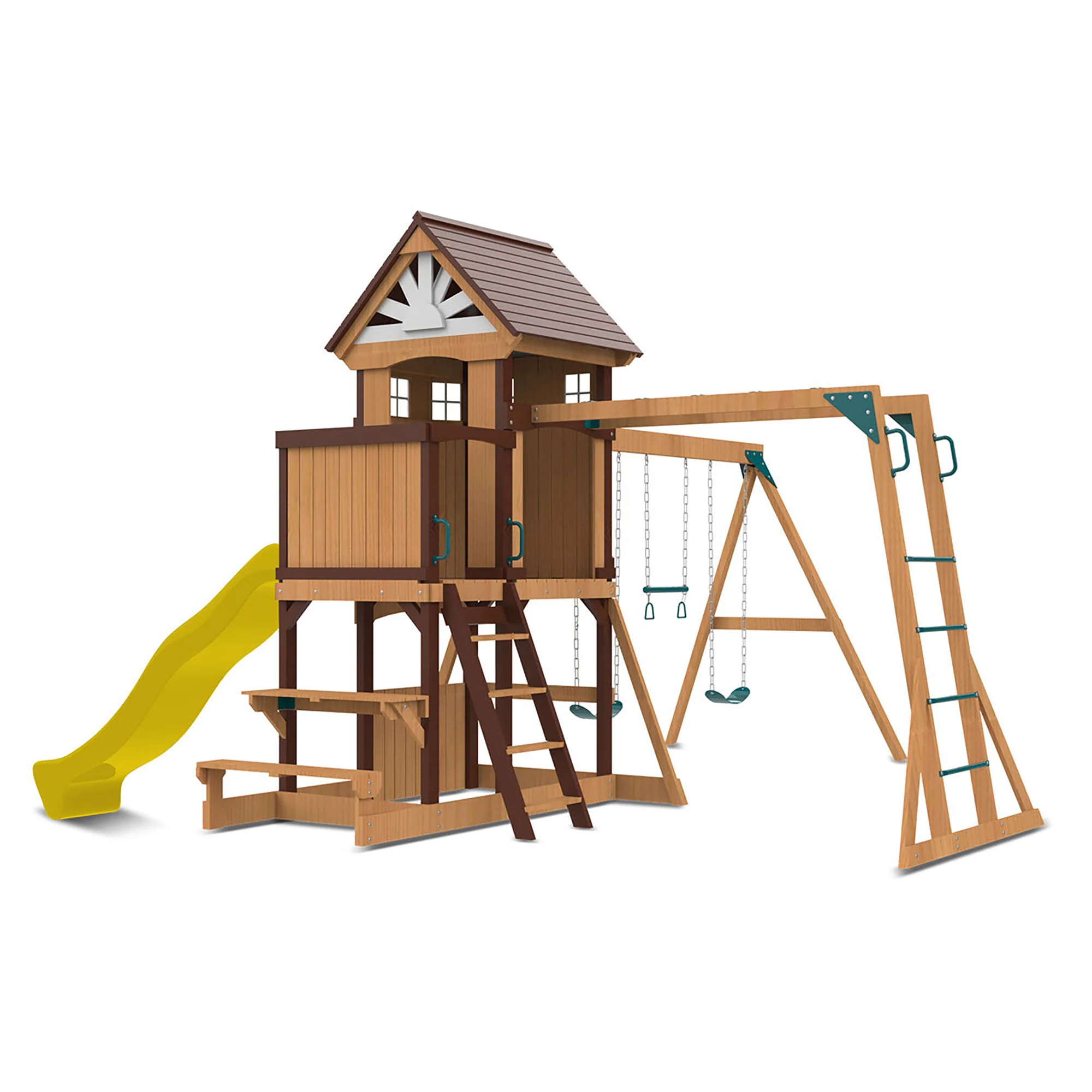 Lifespan Kids Meer Brook Play Centre Set with 2.2m Yellow Slide - Image 11