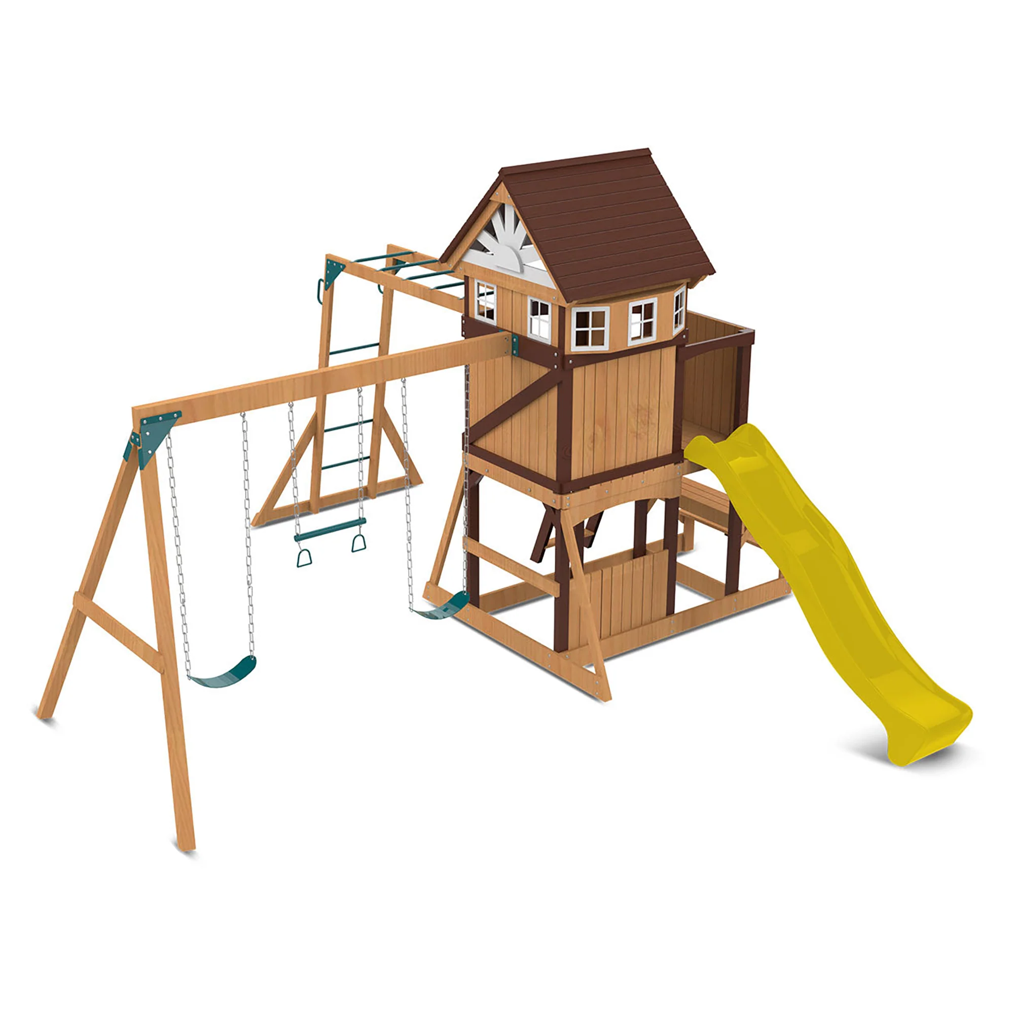 Lifespan Kids Meer Brook Play Centre Set with 2.2m Yellow Slide - Image 14