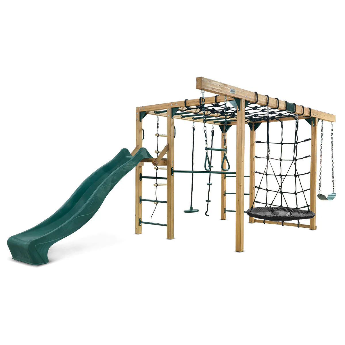Lifespan Kids Orangutan Climbing Cube Jungle Gym Play Centre + Green Slide - Image 3