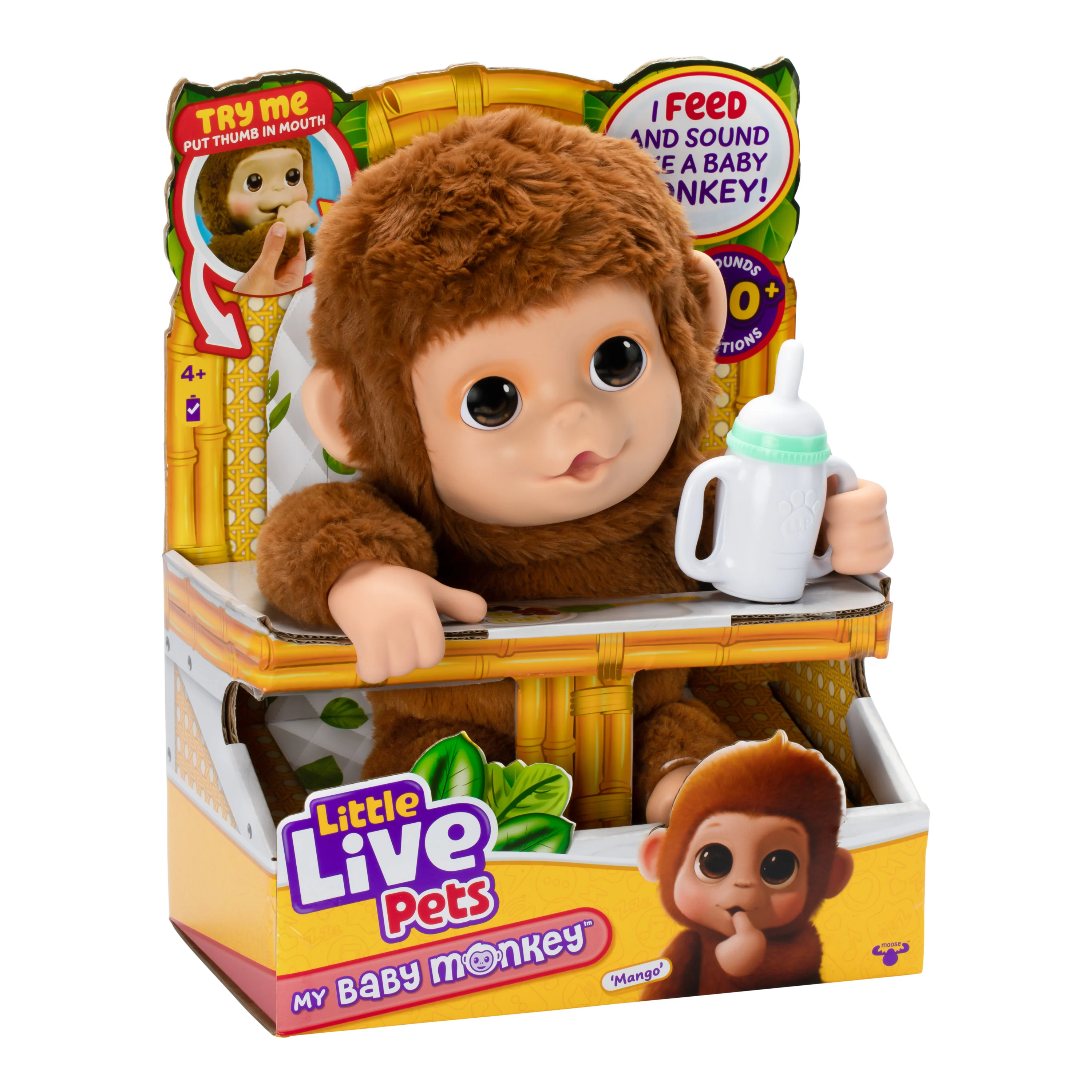 Little Live Pets My Baby Monkey Plush Toy - Image 2