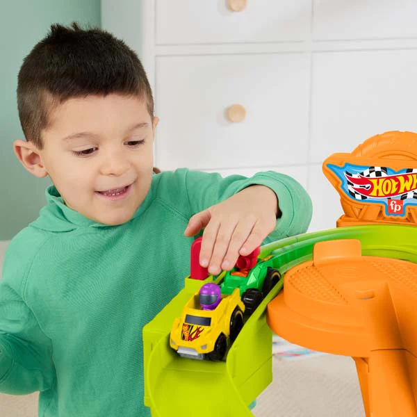 Little People Hot Wheels Wheelies Spiral Speedway - Image 4