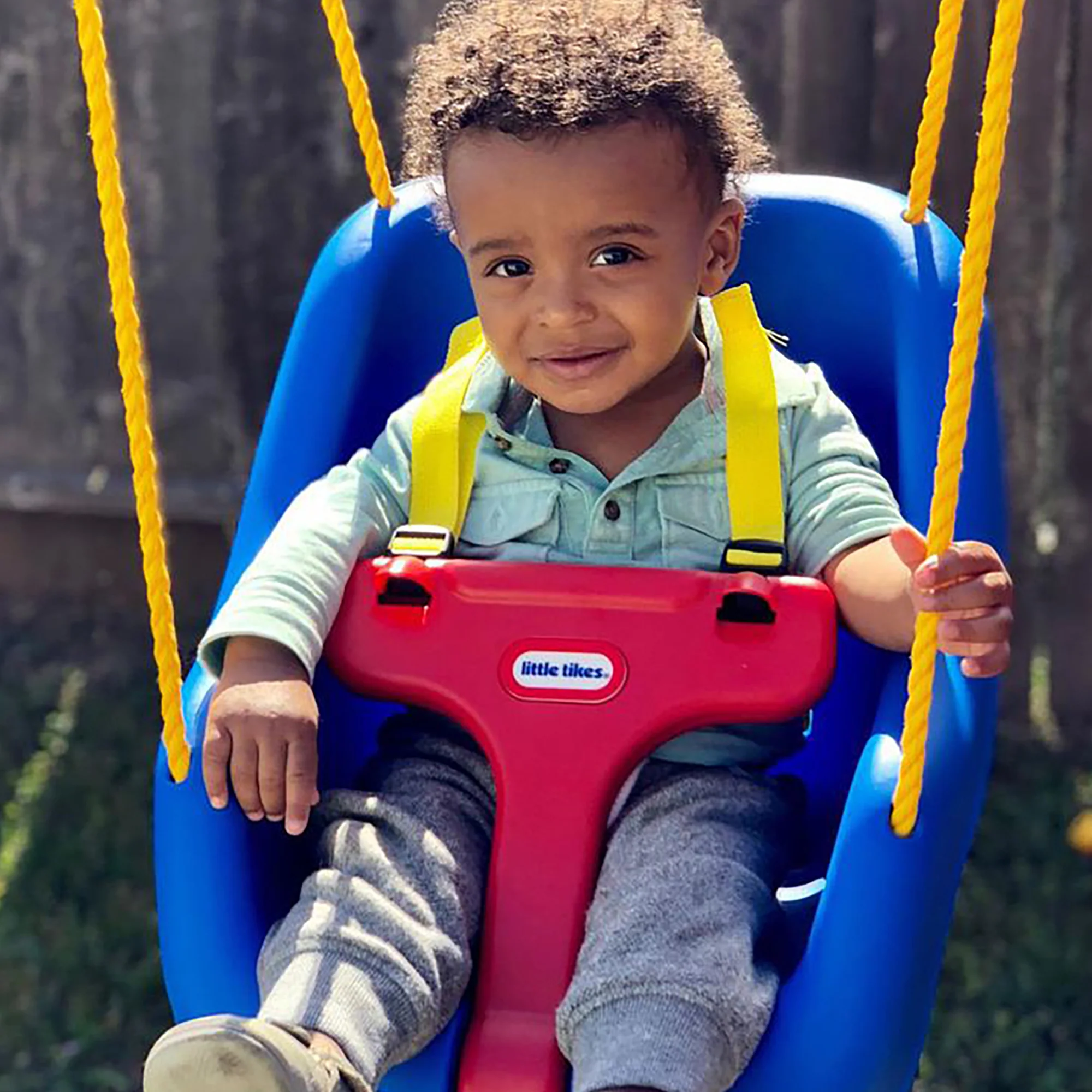 Little Tikes 2-in-1 Snug 'N Secure Swing, Blue - Image 6