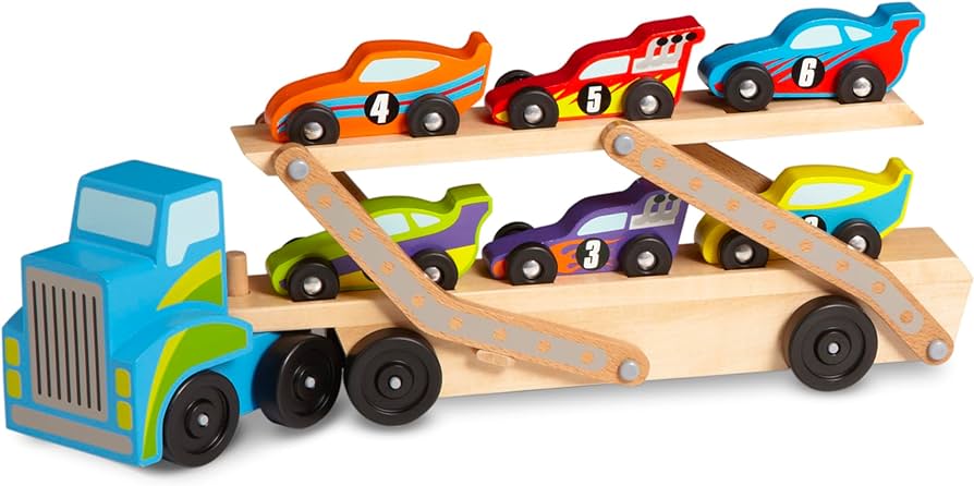 Melissa & Doug Jumbo Race-Car Carrier - Image 2