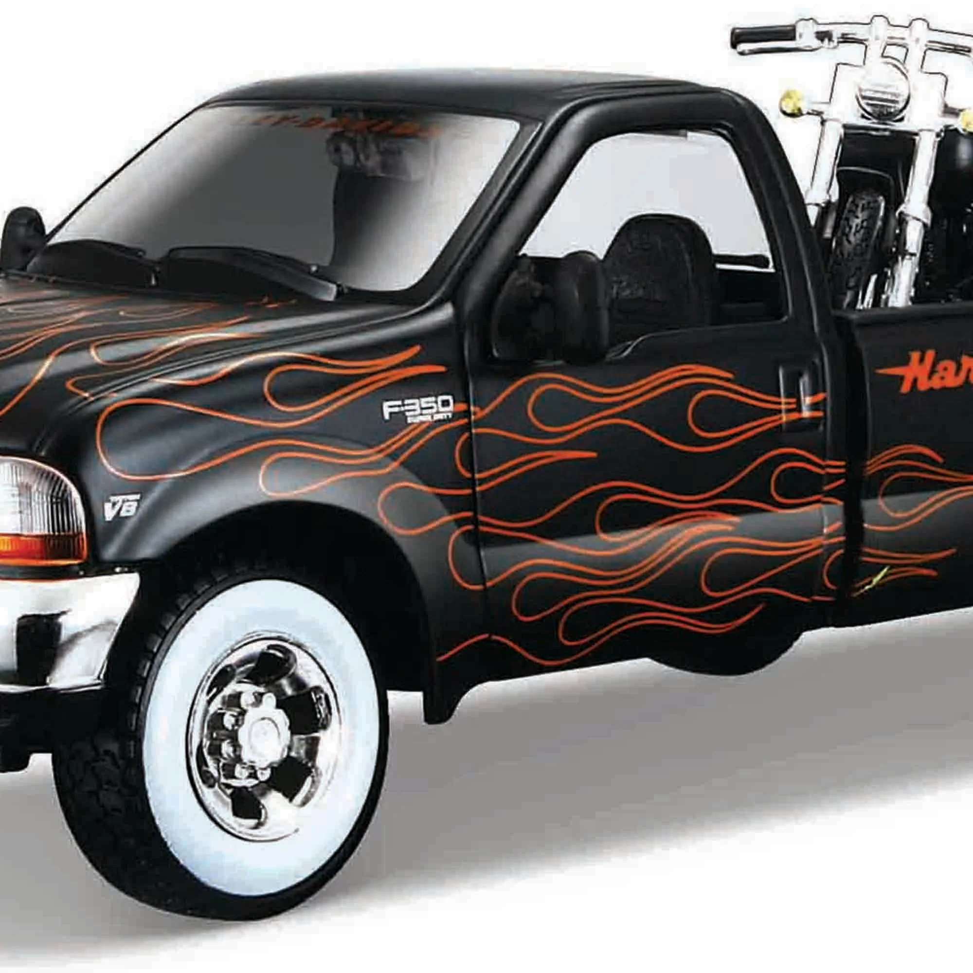 Maisto 1:24 Harley D Ford 1999 F-350 P-Up + 2002 FXSTB NightTrain - Image 2