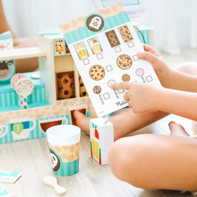 Melissa & Doug Cafe Barista Coffee Shop Playset - Image 4