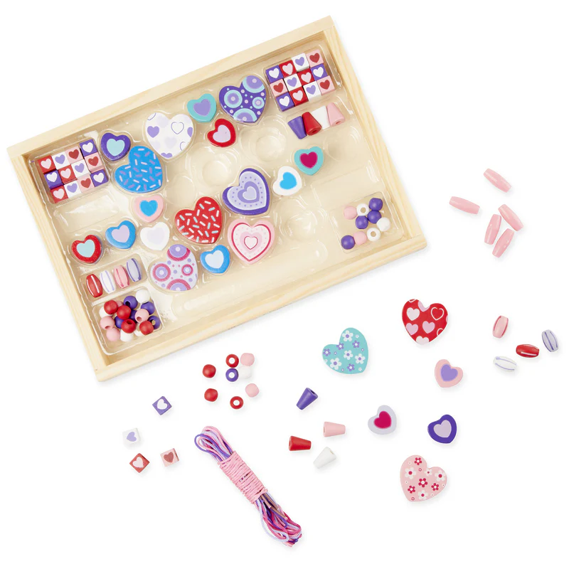 Melissa & Doug Created by Me Sweet Hearts Wooden Bead Kit - Image 3