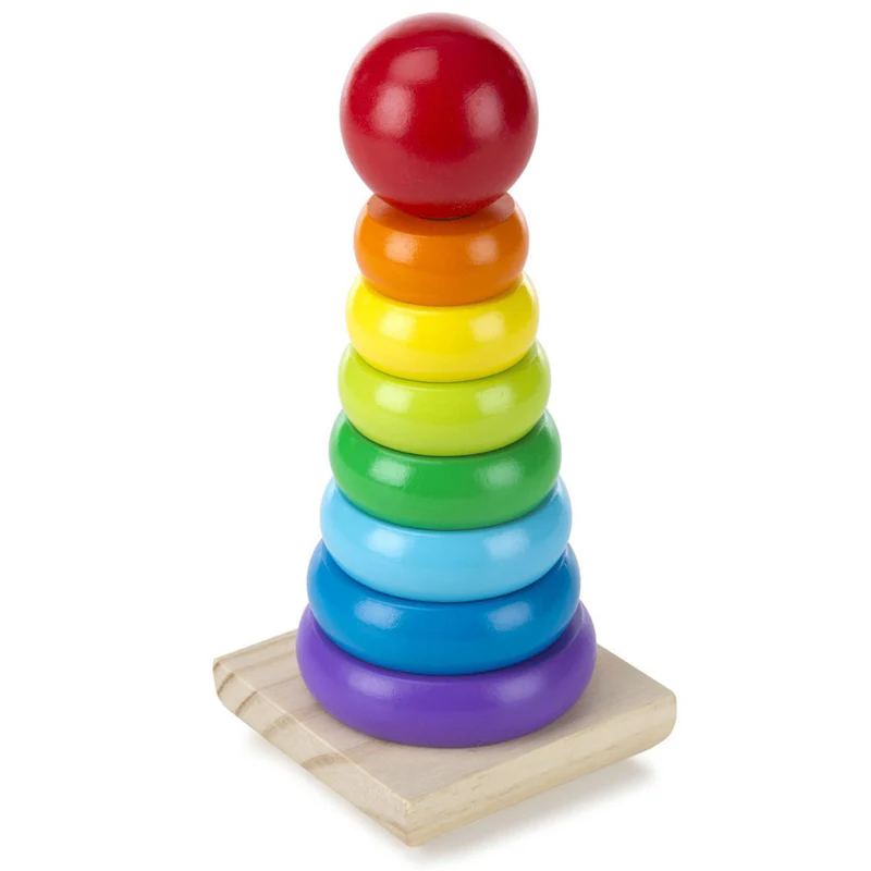 Melissa & Doug Rainbow Stacker Toy - Image 2