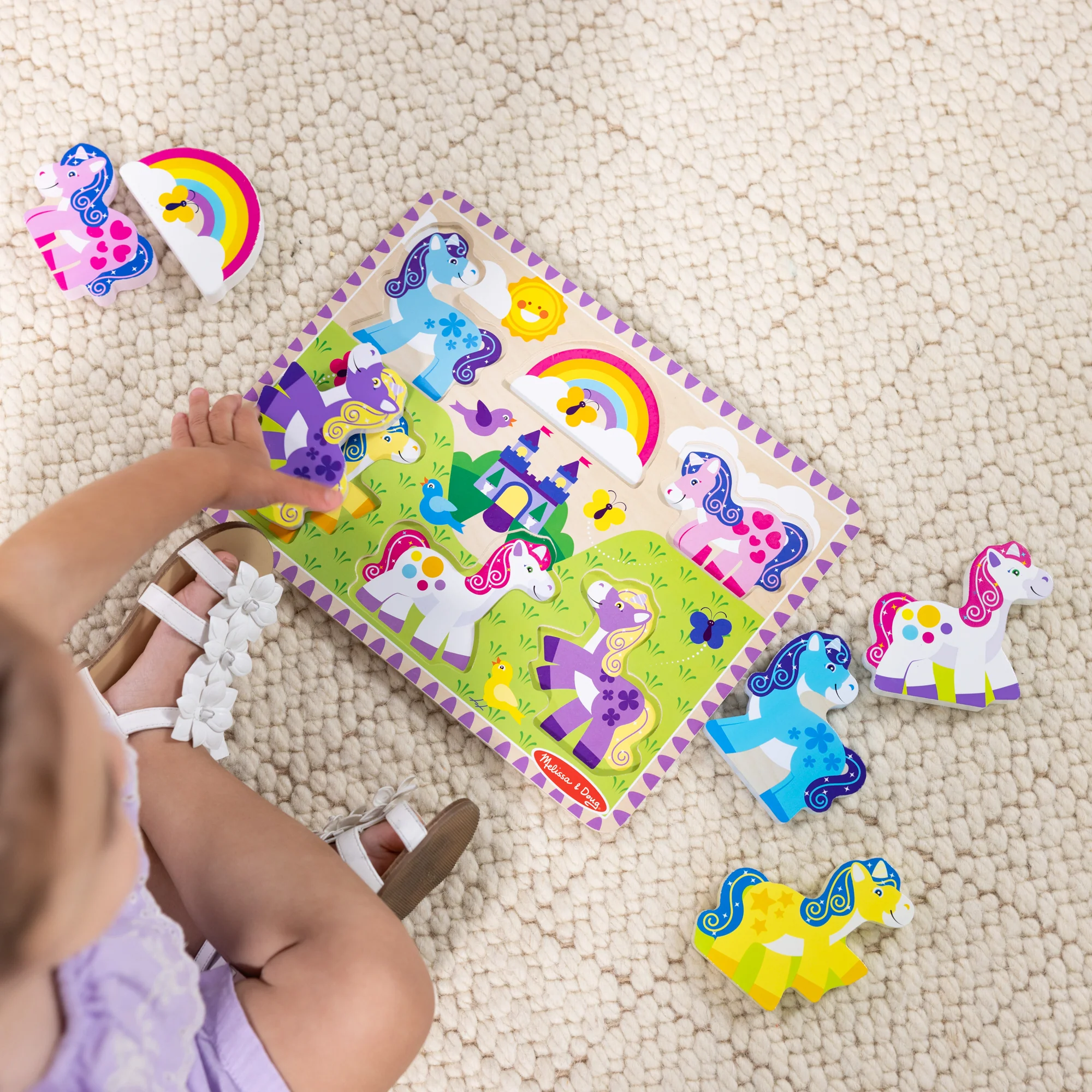 Melissa & Doug Unicorn Chunky Puzzle - Image 4