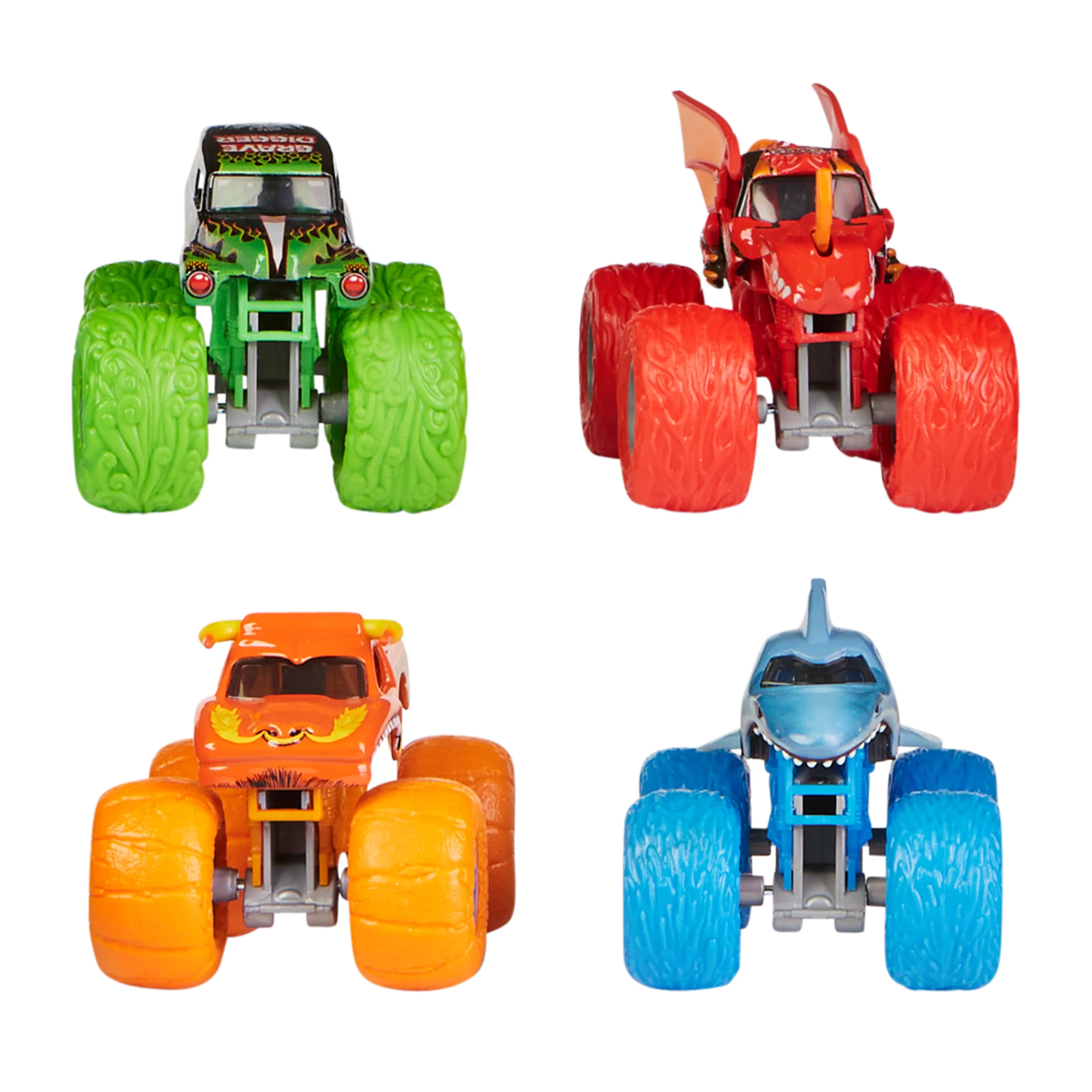 Monster Jam 1:64 Diecast 4 Pack Tough Treads - Image 15