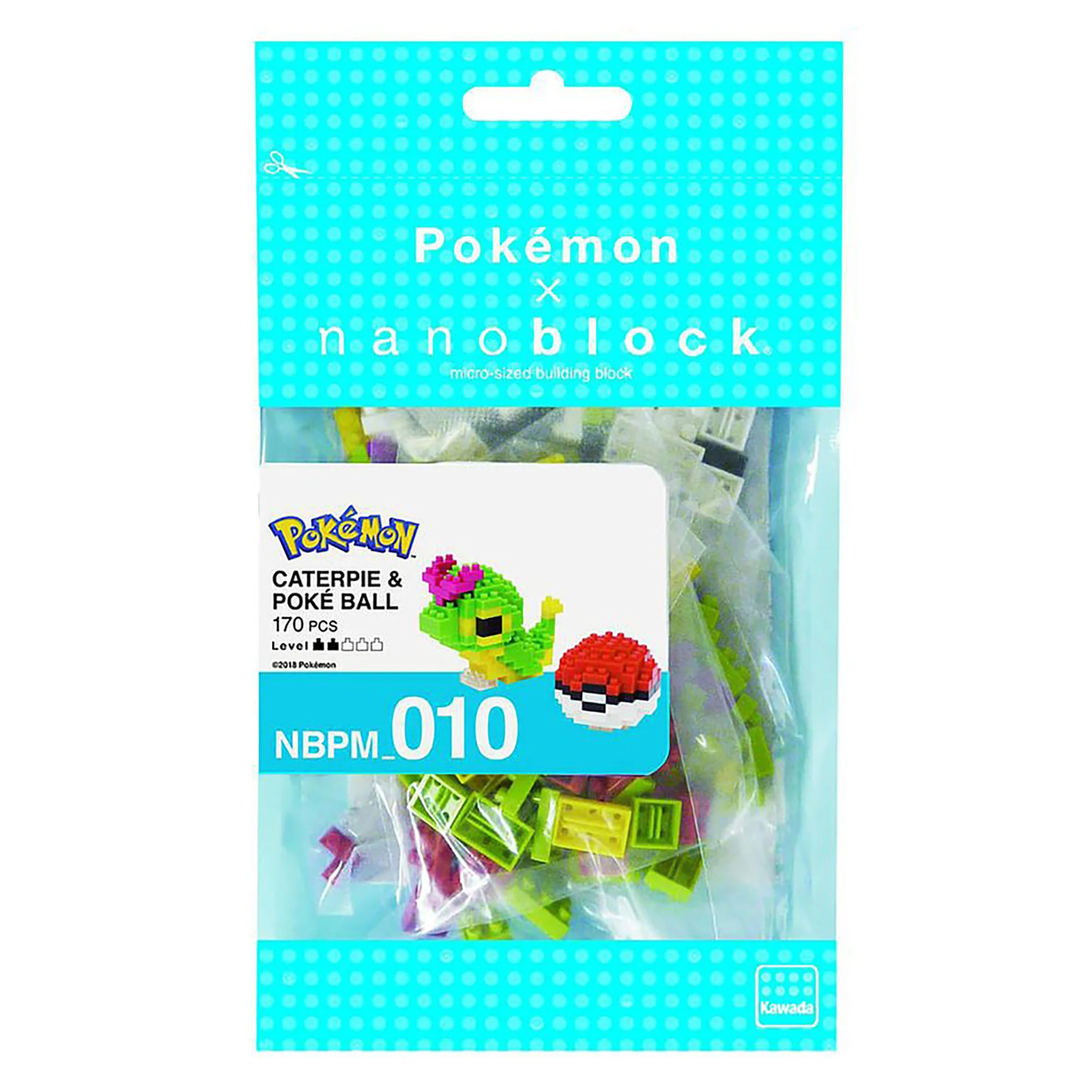 Nanoblock Pokemon - Caterpie & Poke Ball (170 pieces) - Image 2