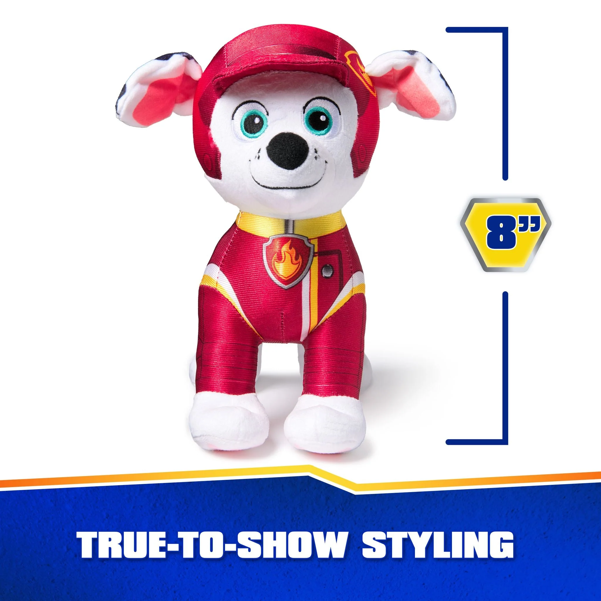Paw Patrol Rescue Wheels Plush Marshall (8-inch) - Image 3