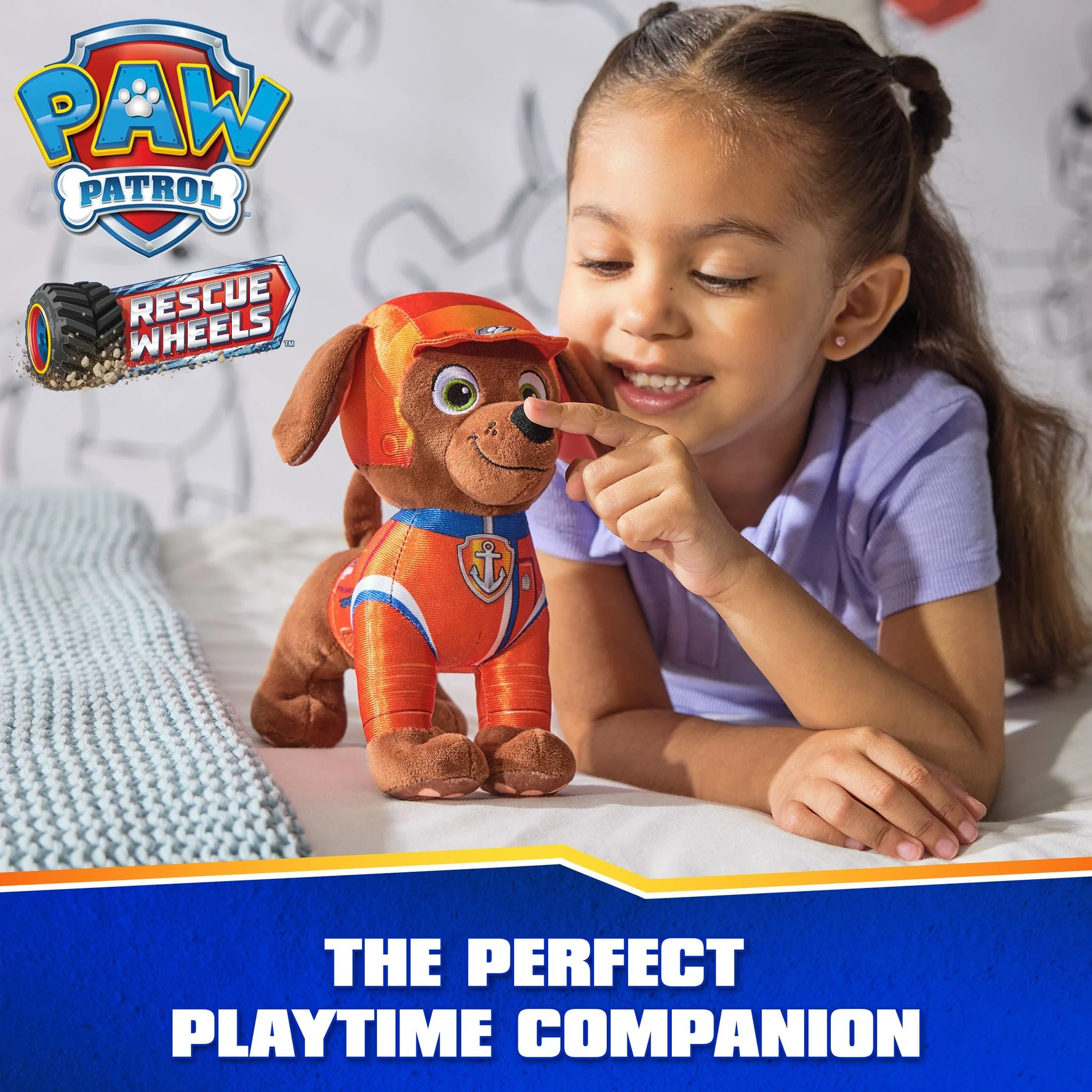 Paw Patrol Rescue Wheels Plush Zuma (8-inch) - Image 5