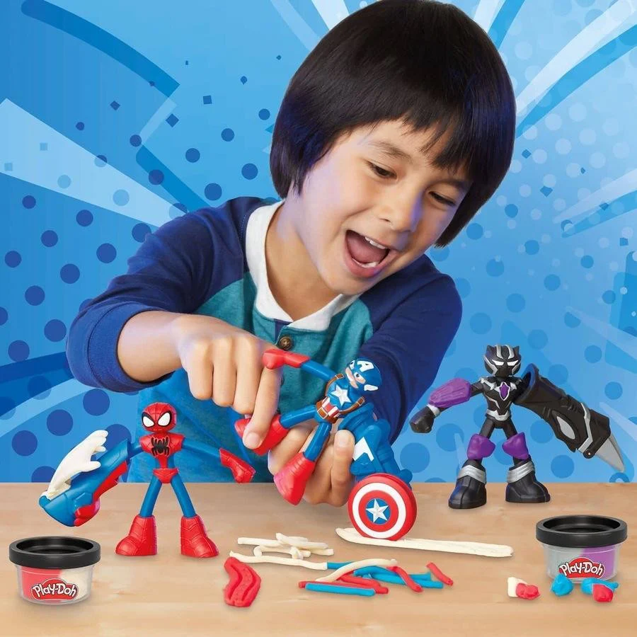Play-Doh Marvel Hero Adventure Playset With 3 Marvel Action Figures - Image 5