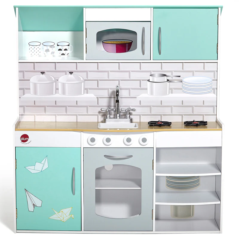 Plum Peppermint Townhouse 2-in-1 Wooden Kitchen & Dolls House - Image 4