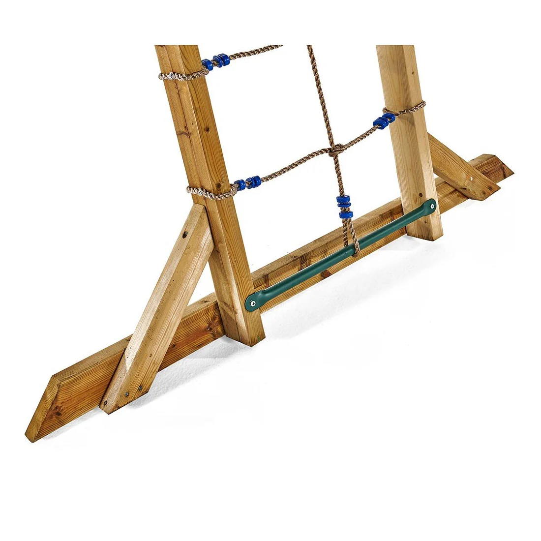 Plum Wooden Monkey Bars with Metal Rungs - Image 2