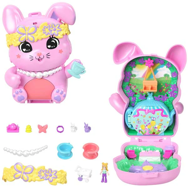 Polly Pocket Tea Party Bunny Playset - Image 2