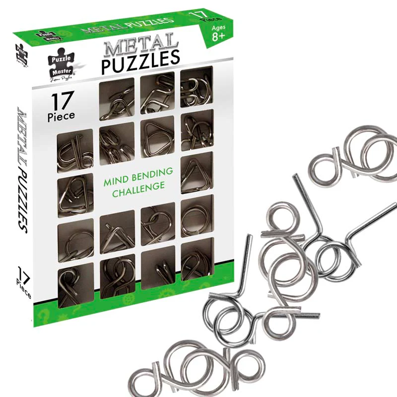 Puzzle Master 17 Metal Puzzles