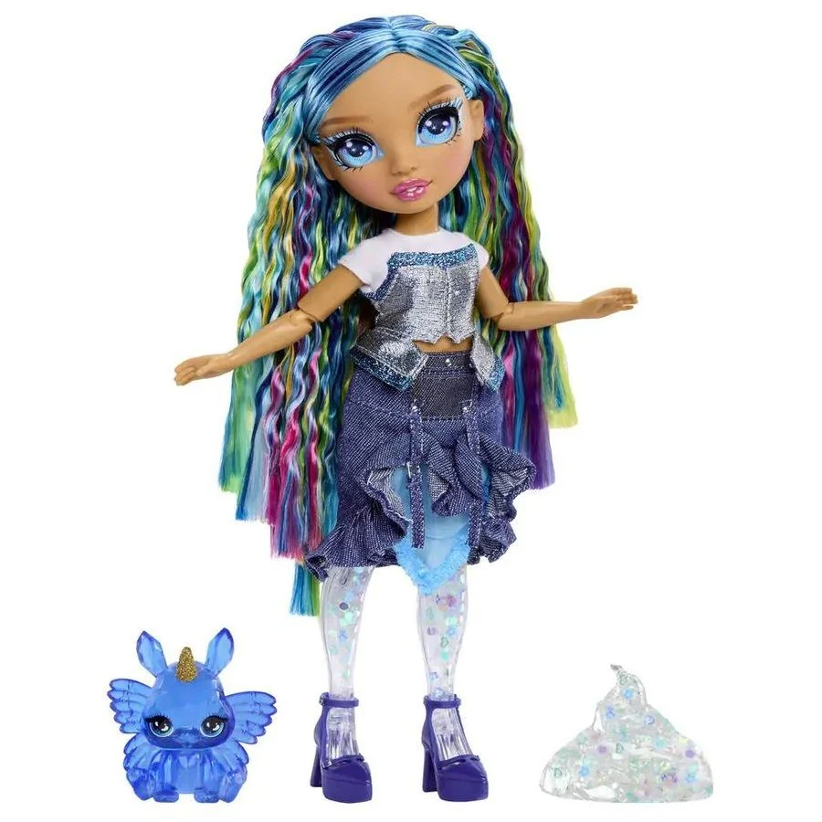 Rainbow High Rainbow Shimmers with Slime Fashion Doll Skyler blue - Image 4