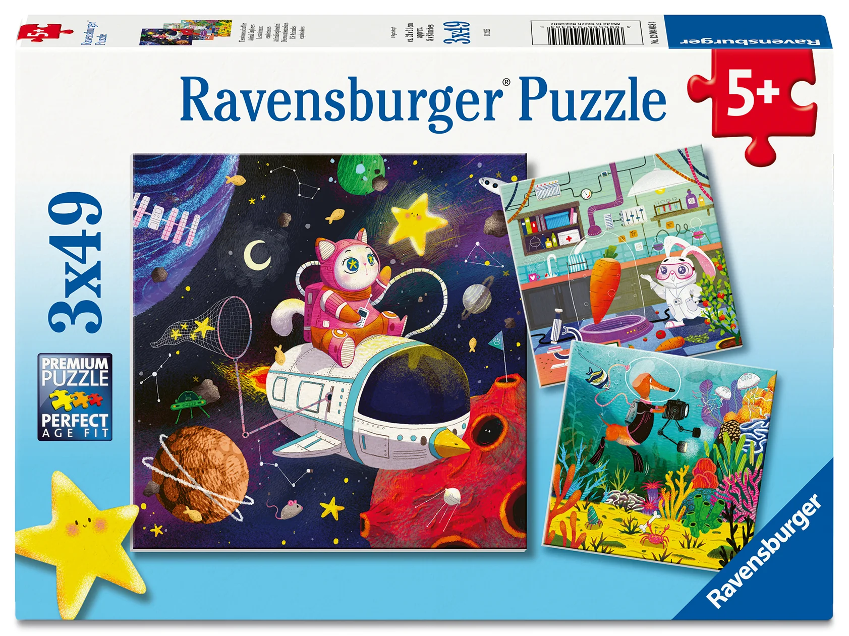 Ravensburger Animal Explorers Puzzle 3x49 Pieces