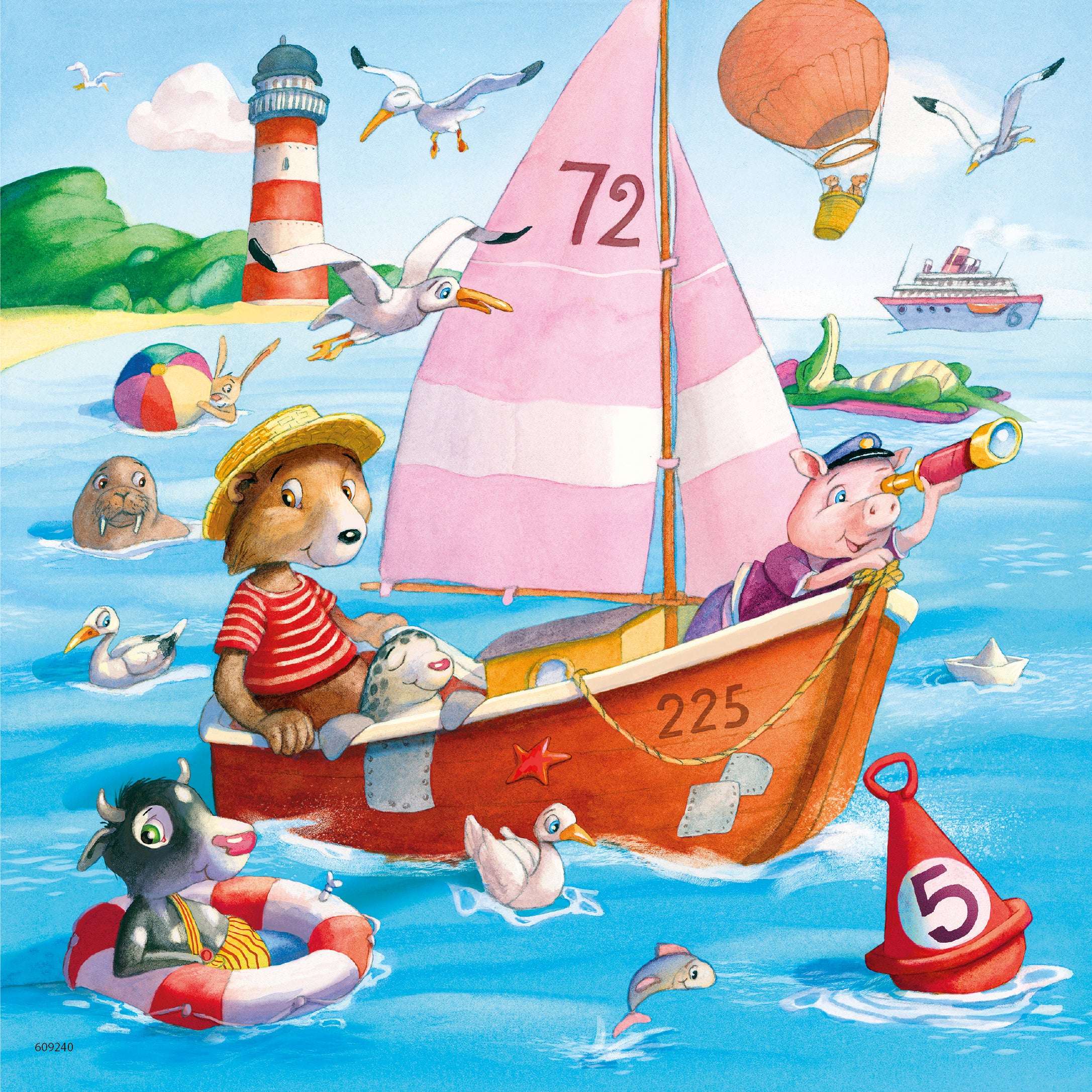 Ravensburger Fun On The Water Puzzle 3x49p - Image 2