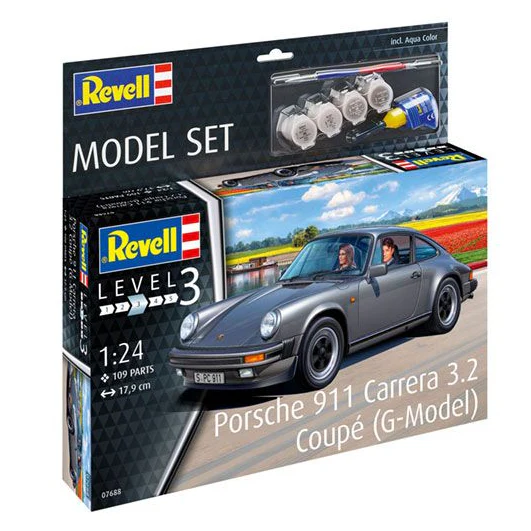 Revell 1/24 Model Set Porsche 911 Carrera 3.2 Coupe G-Model