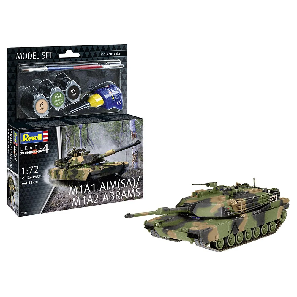 Revell 1/72 Model Set M1A1 Aim Sa - M1A2 Abrams - Image 2