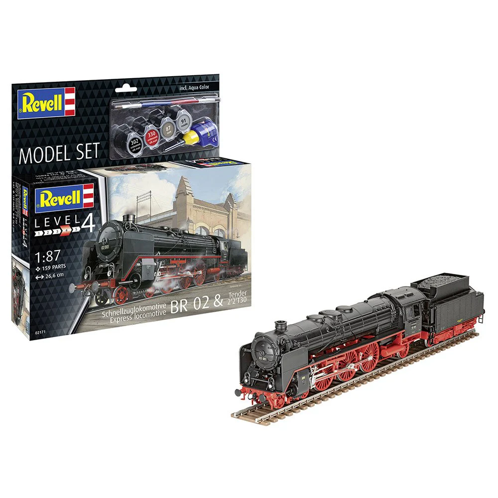 Revell 1/87 Model Set Express Train Locomotive BR02 Tender 2-2-T30 - Image 2
