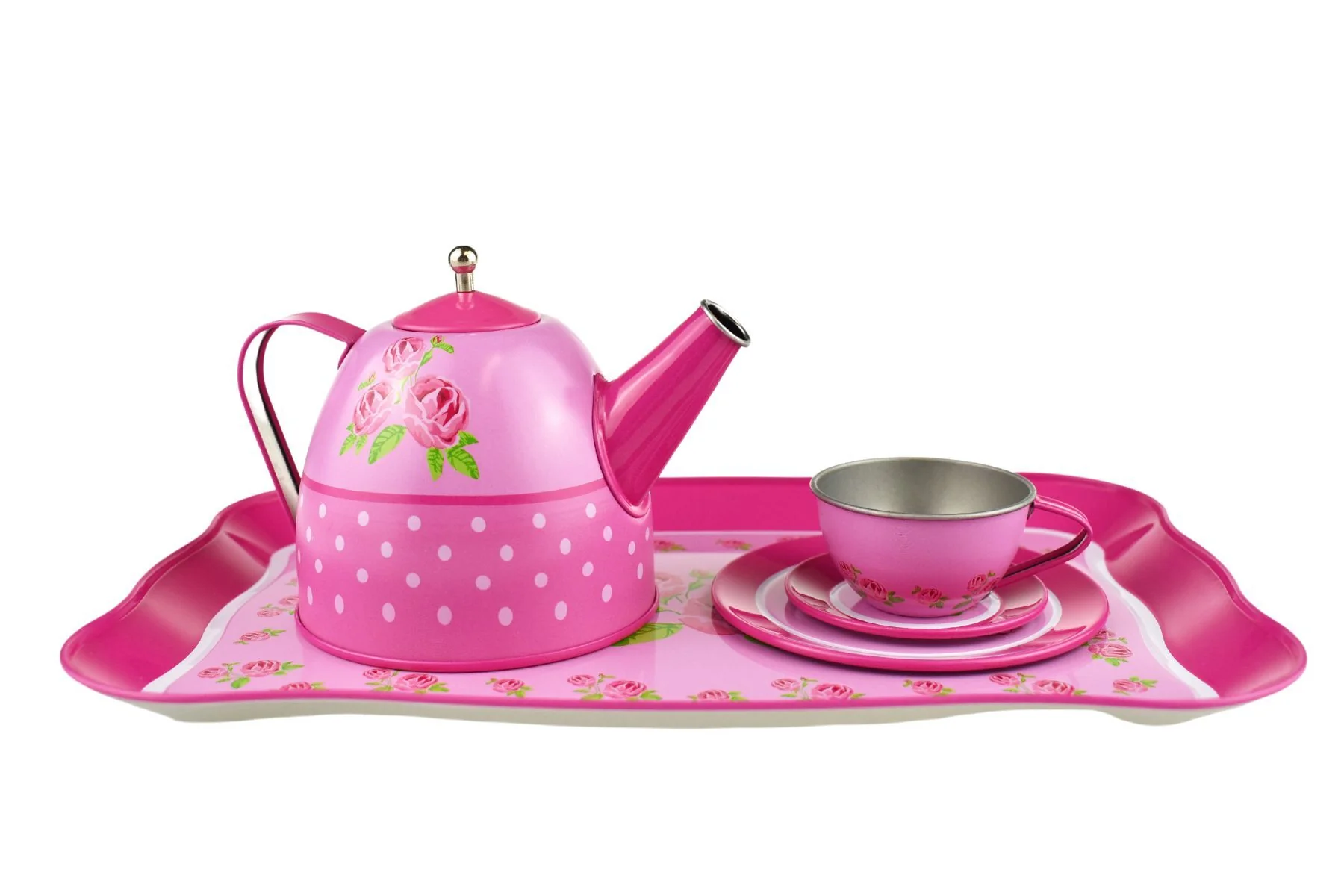 Rose Tin Tea Set 15pc - Image 3