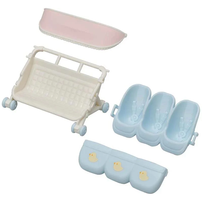 Sylvanian Familes Triplets Stroller - Image 3