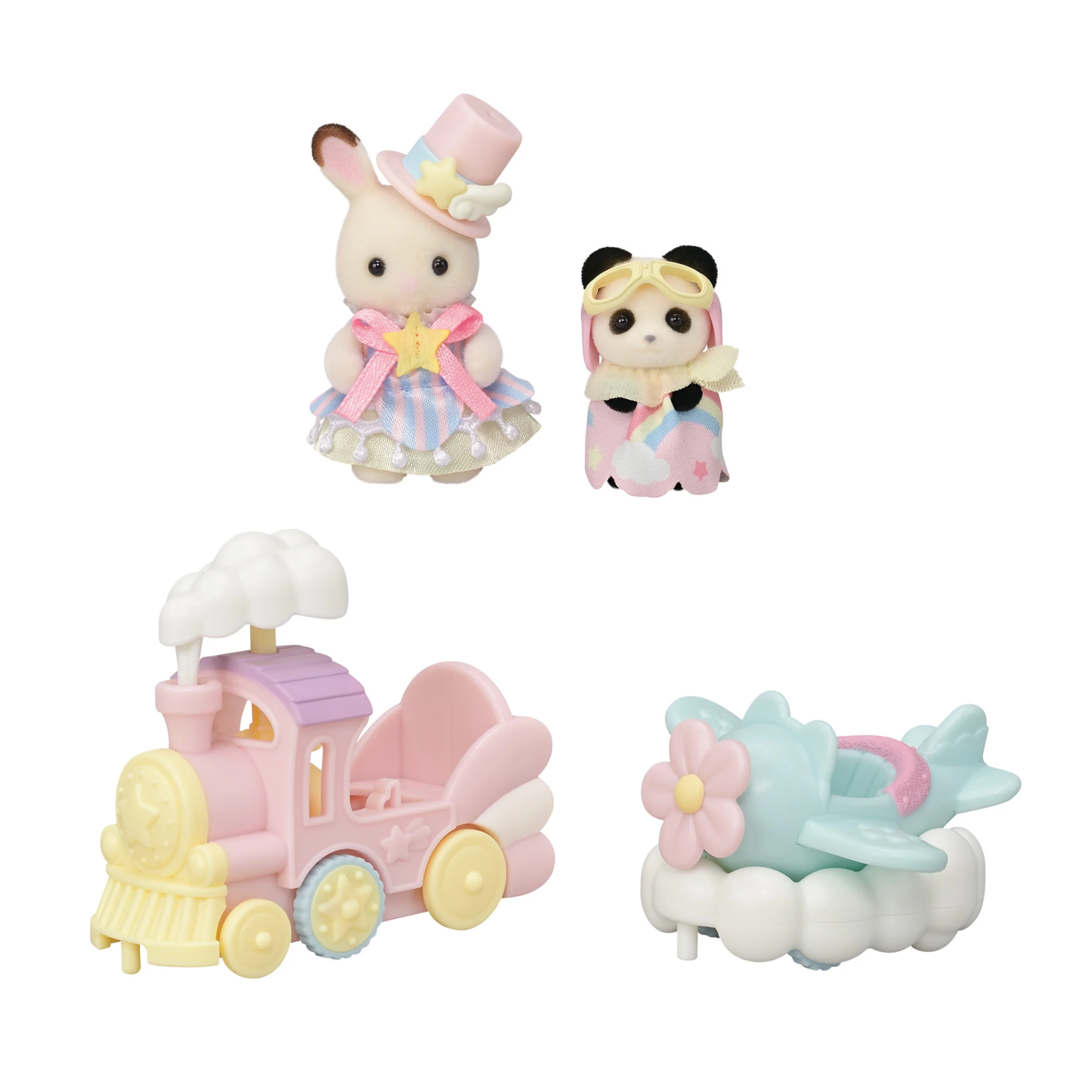 Sylvanian Families Amusement Park Ride Set -Plane & Train - Image 5