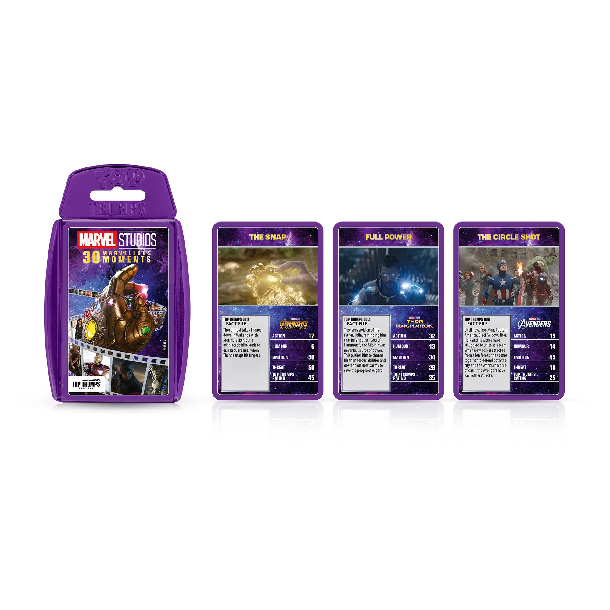 Top Trumps Marvel 30 Moments Card Game - Image 2