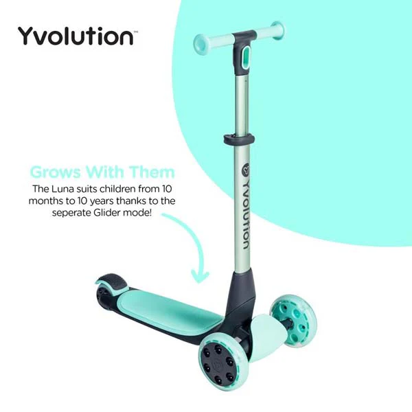 Yvolution Glider Luna 5 in 1 Ride On Green - Image 4