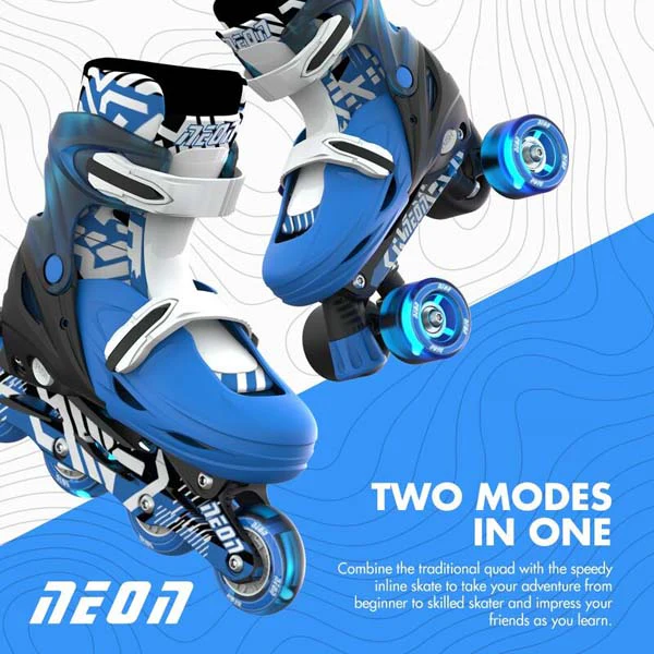 Yvolution Neon Combo Skates (3-6) Blue - Image 2