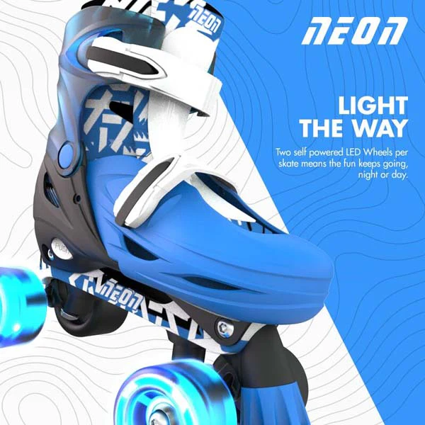 Yvolution Neon Combo Skates (3-6) Blue - Image 7